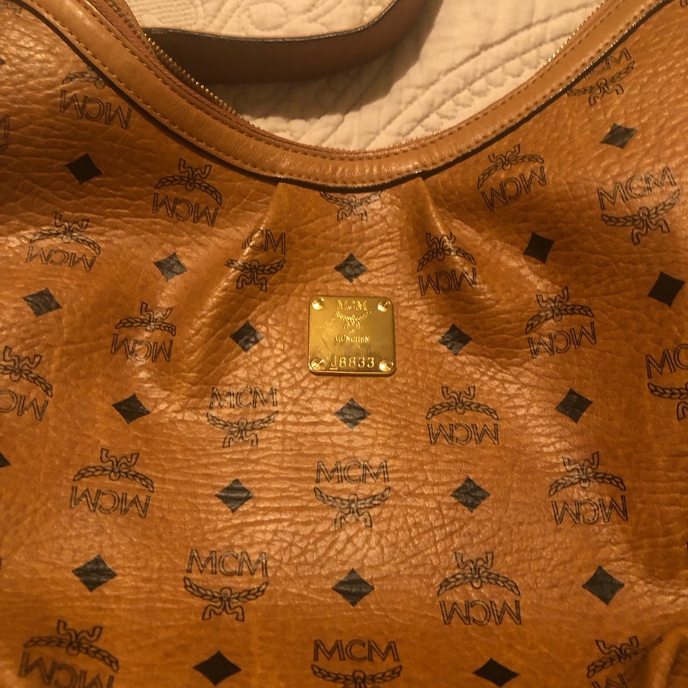MCM Cognac Visetos Crossbody/Shoulder Bag - Picture 5 of 6